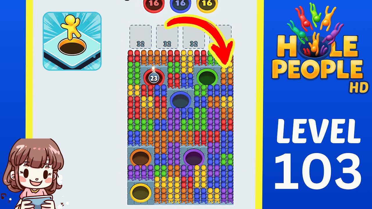 Hole People Level 103: Hole People Level 103 Solution Walkthrough