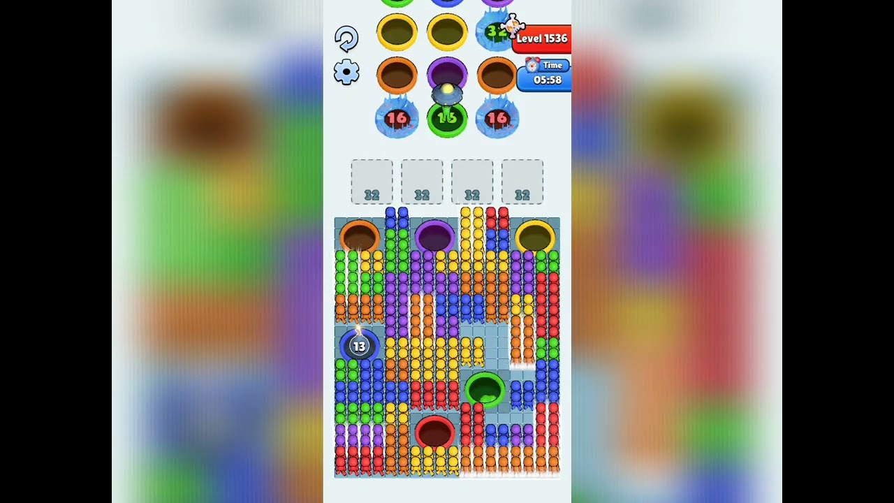 Hole People Level 1536: Hole People Level 1536 Very Hard Solution Walkthrough