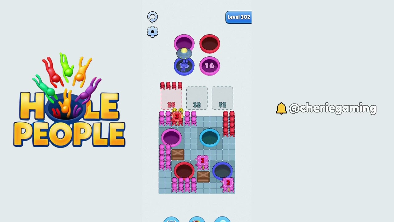 Hole People Level 302: Hole People Level 302 Solution Walkthrough