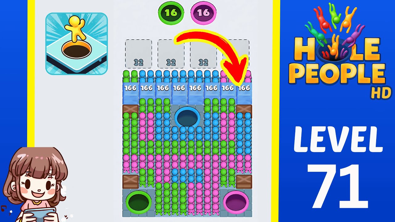 Hole People Level 71: Hole People Level 71 Solution Walkthrough