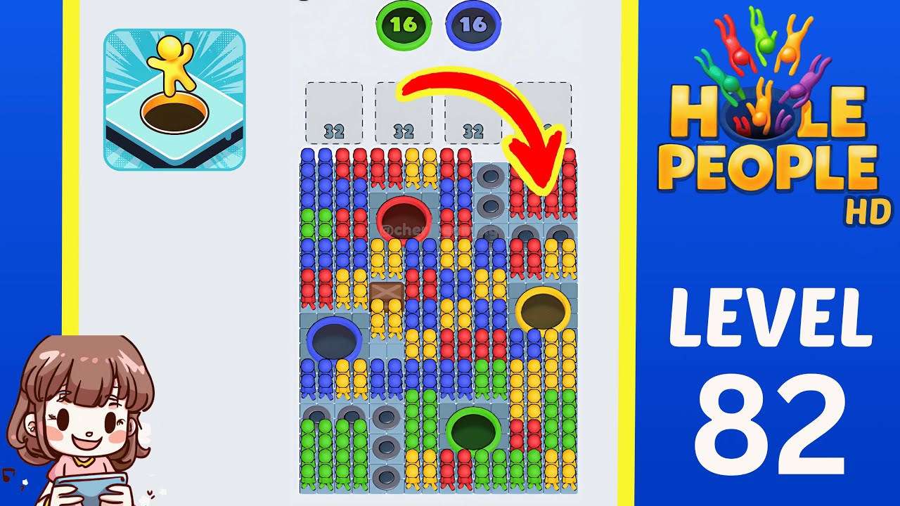 Hole People Level 82: Hole People Level 82 Solution Walkthrough